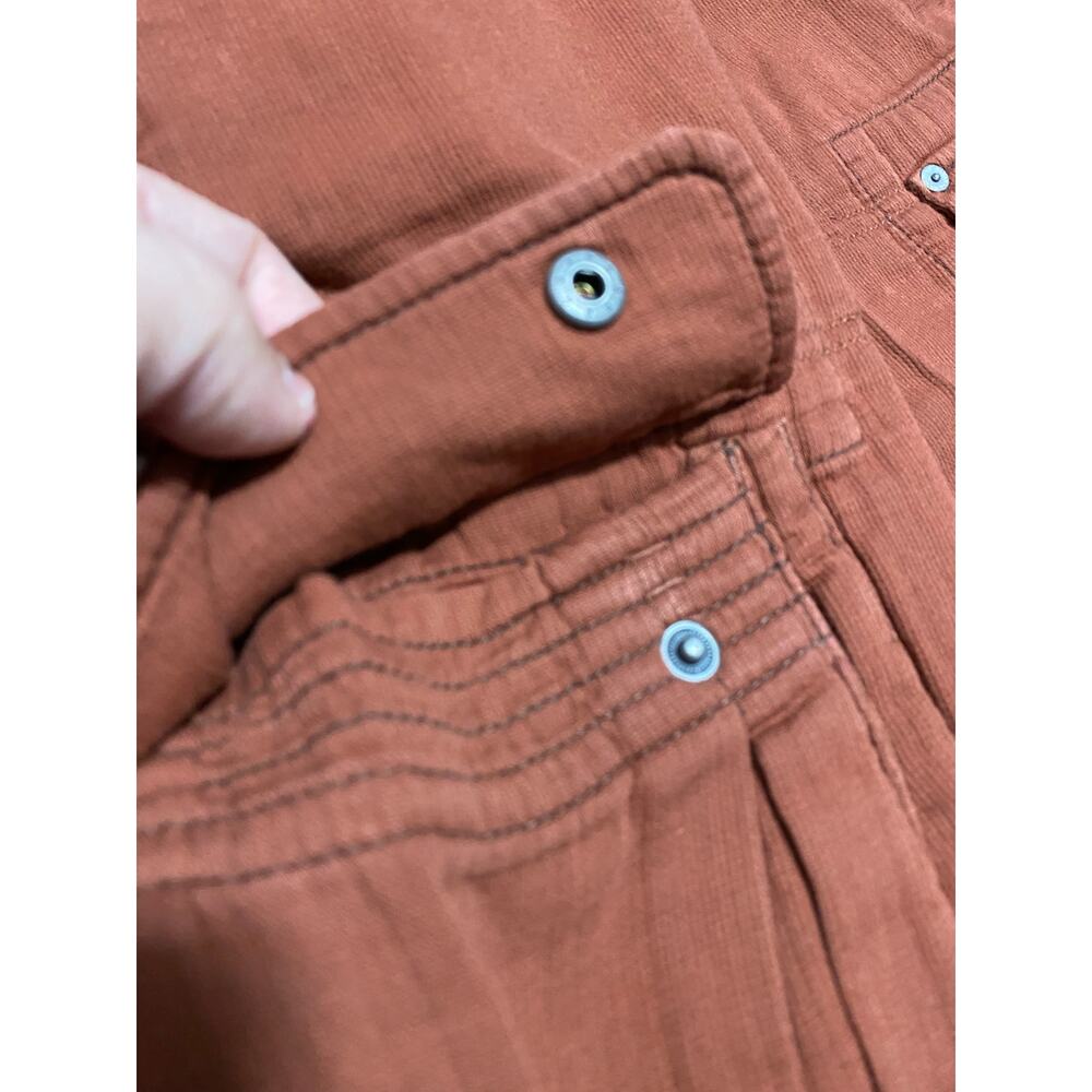 Tommy Bahama Cargo Shorts Size 38 Rust Orange Cotton Utility Pockets - Picture 8 of 9